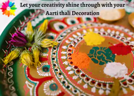 Let your creativity shine through with your aarti thali decoration!