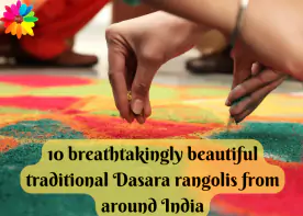 10 Breathtakingly Beautiful Traditional Dussehra Rangolis from around India 