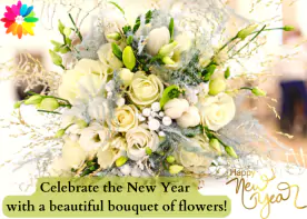 Celebrate the New Year with a beautiful bouquet of flowers!