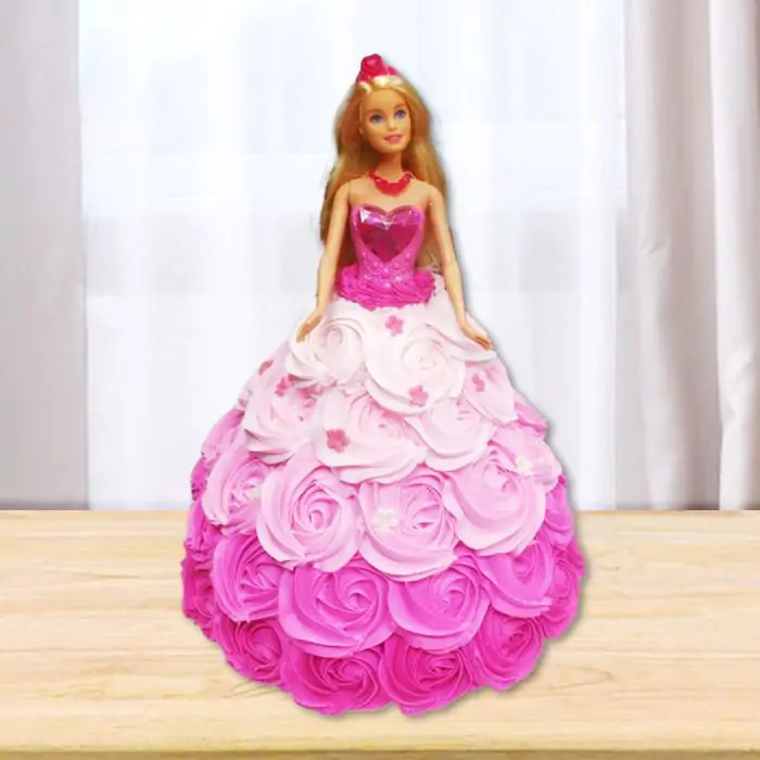 Barbie Doll Theme Cake