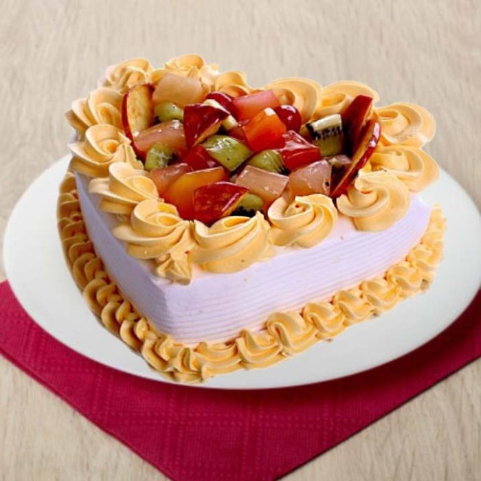 Send mix fruit floral theme cake at best price online My flowergift
